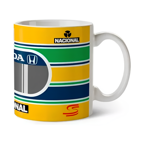 Caneca Ayrton S. Capacete Fórmula 1