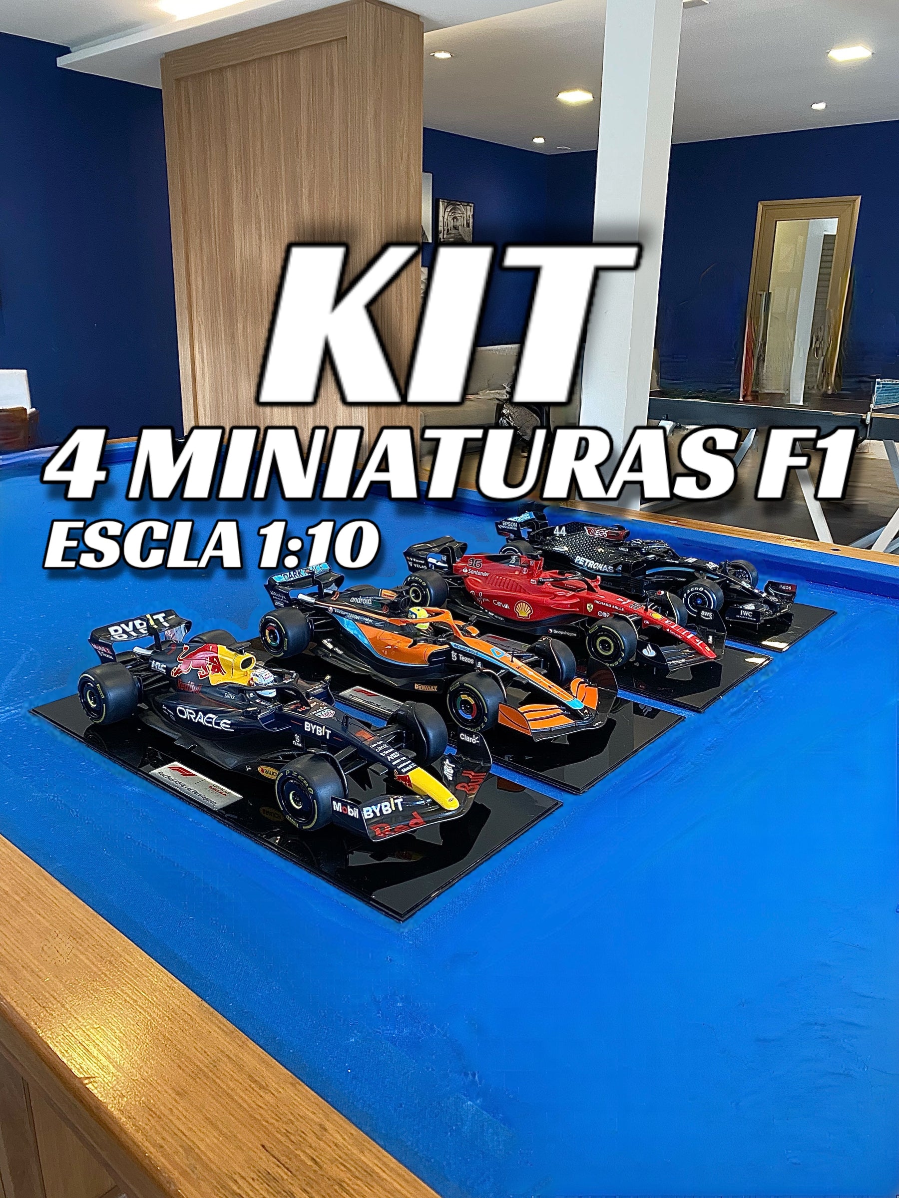 KITS 4 MINIATURAS ESCALA 1:10