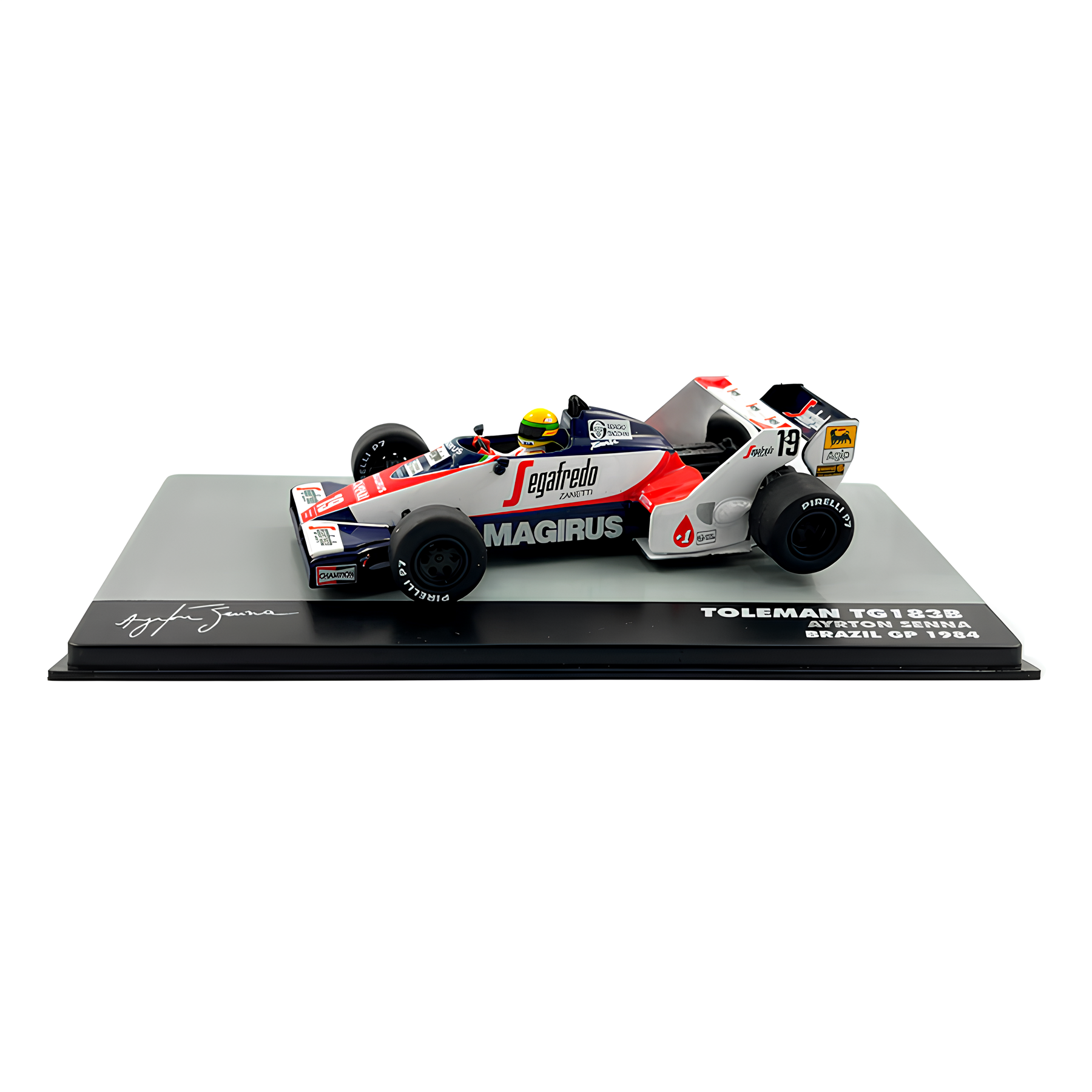 LANÇAMENTO (1984) F1 Miniatura Toleman TG183B Ayrton S. 1:43