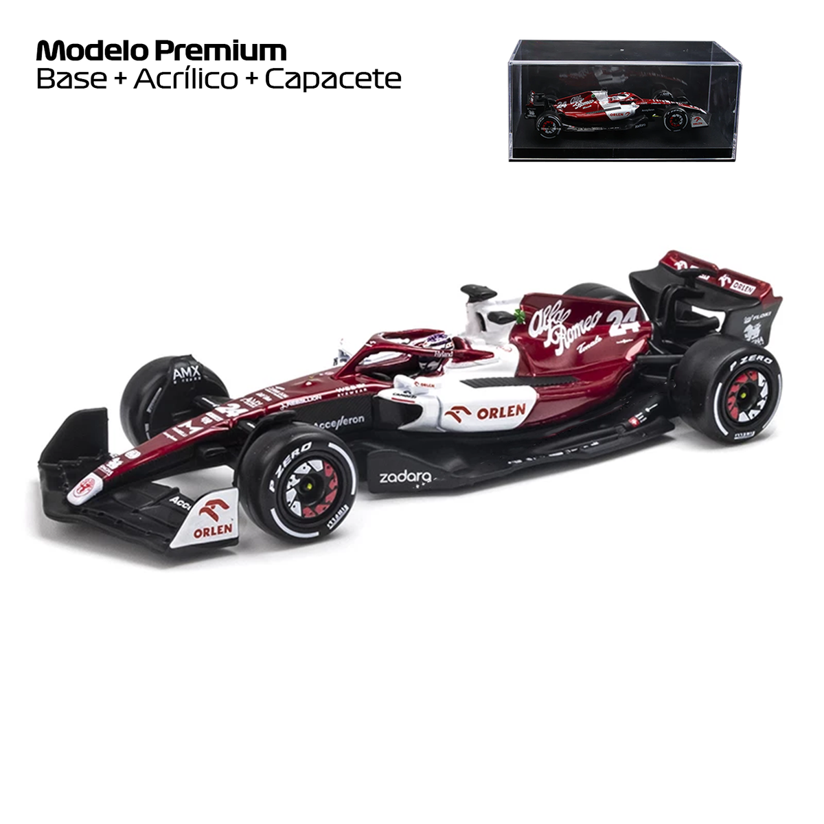 (2022) F1 Miniatura Alfa Romeo C42 #24 Guanyu Zhou