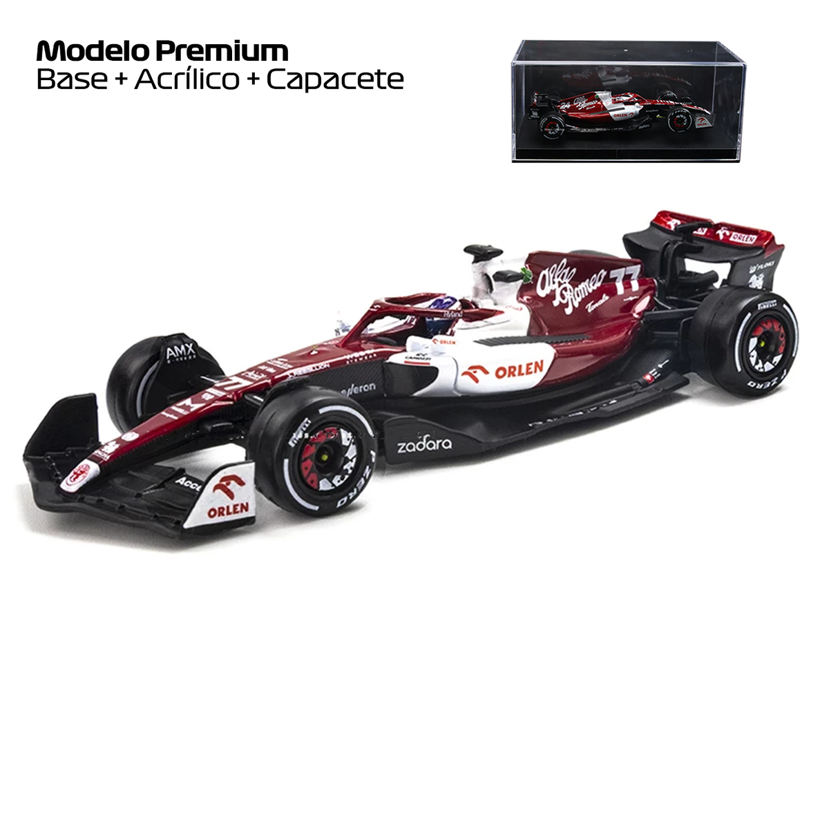 (2022) F1 Miniatura Alfa Romeo C42 #77 Valtteri Bottas