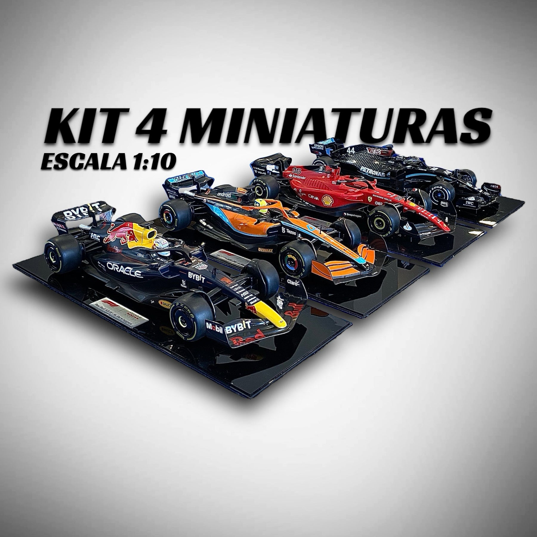 KITS 4 MINIATURAS ESCALA 1:10