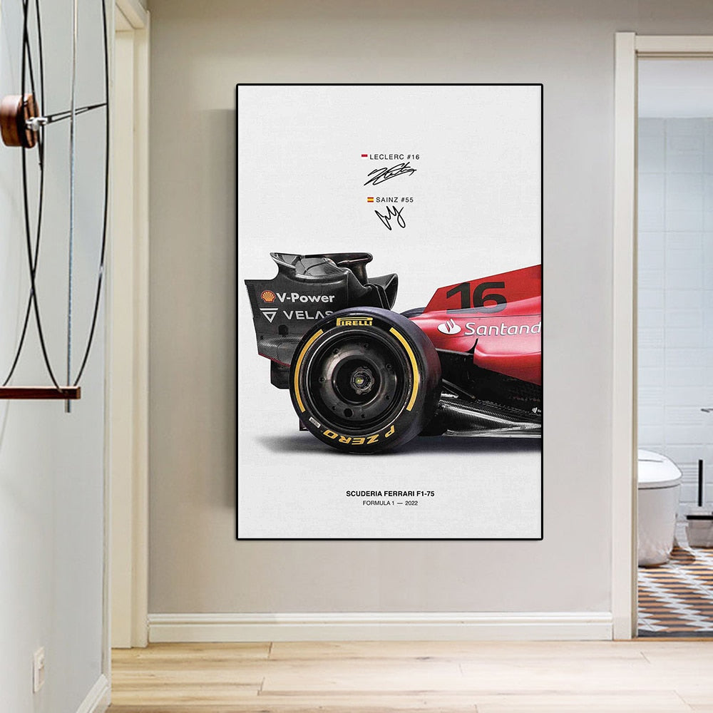 Pôster / Quadros Decorativos Scuderia Ferrari Fórmula 1