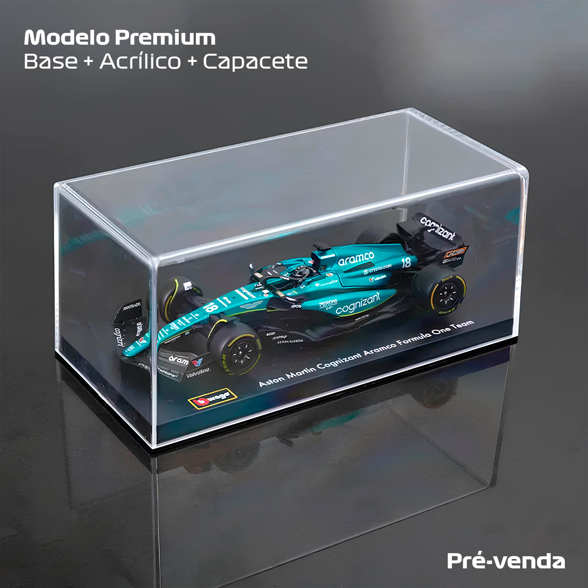 PRÉ-VENDA (2023) F1 Miniatura Aston Martin A. AMR23 #18 Lance Stroll 1:43