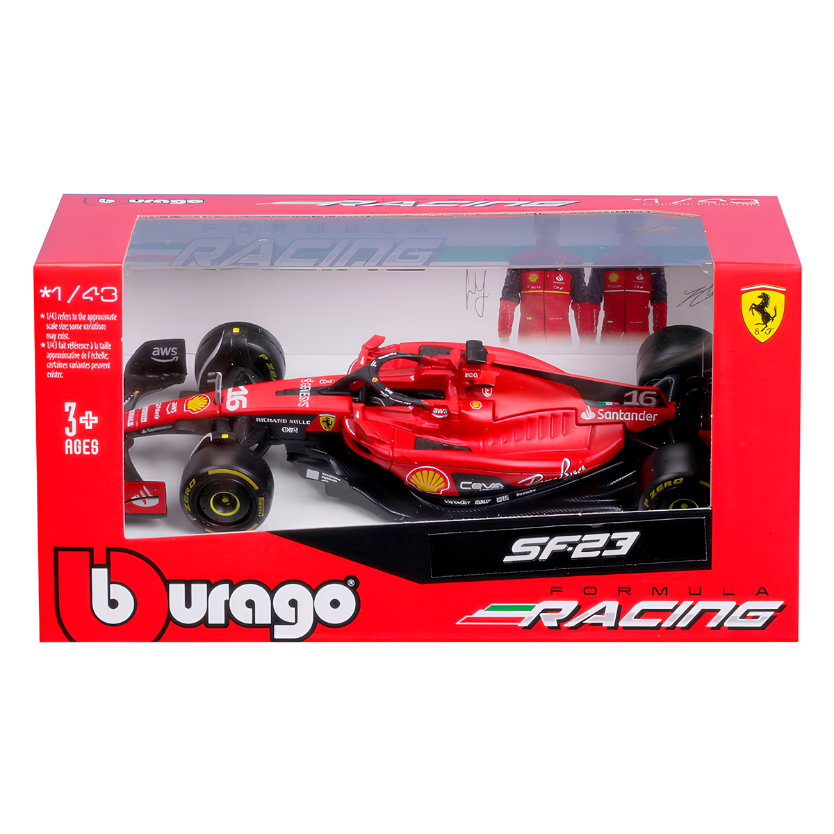 LANÇAMENTO (2023) F1 Miniatura Ferrari SF23 #16 Charles Leclerc 1:43