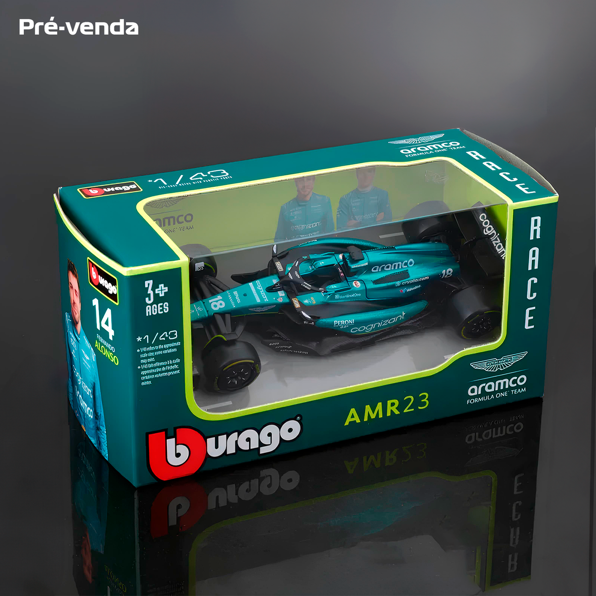 PRÉ-VENDA (2023) F1 Miniatura Aston Martin A. AMR23 #18 Lance Stroll 1:43